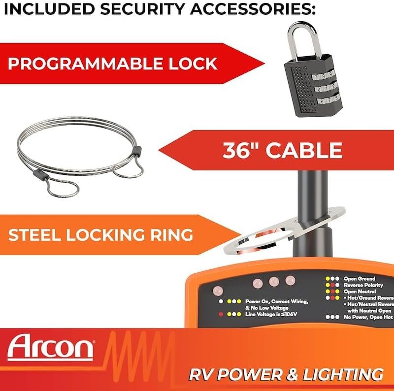 Arcon 19758 Surge Protector – 30 Amp 120V RV Power Protector with cETL Certification and Weather-Resistant Housing - Image 3