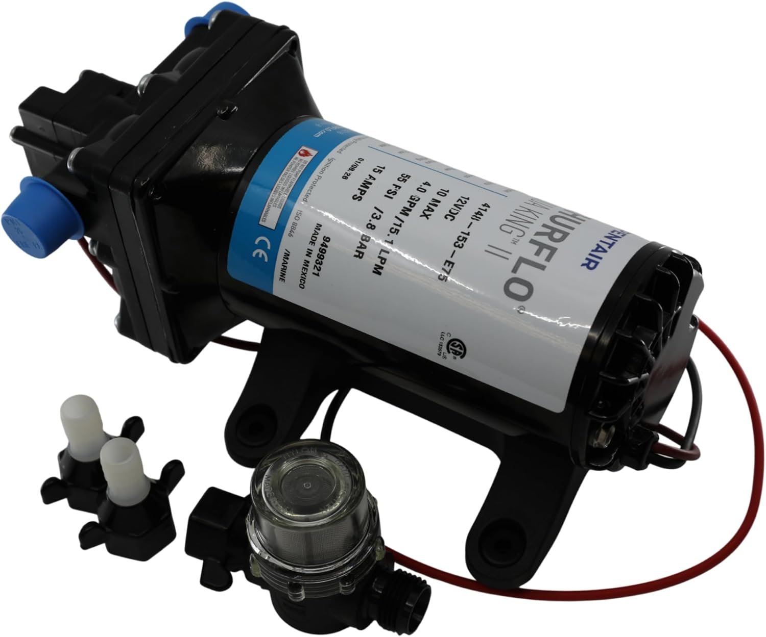 SHURFLO 4158 Series 12V DC Pump – 4.0 GPM Open Flow, 55 PSI Demand Sprayer Pump for Agricultural Applications - Image 7
