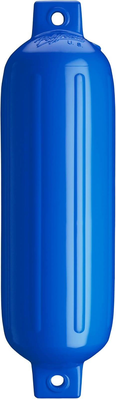 Polyform 44714290 Twin Eye Fender – 6.5 x 22 Inch Boat Fender with Marine-Grade Vinyl Body