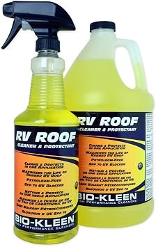 Bio-Kleen M02409 RV Roof Clean & Protect – 1 Gallon Cleaner and UV Protectant for Rubber RV Roofs