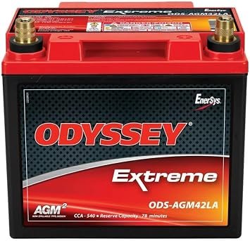 ODYSSEY ODS-AGM42L-A PC1200T AGM Battery – 1200 PHCA, 540 CCA, Pure Lead Starting and Deep-Cycle Power