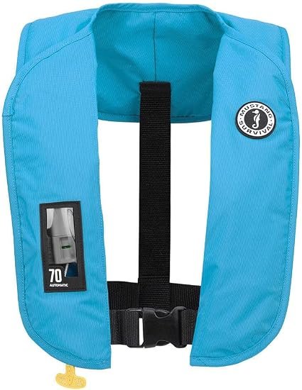 Mustang Survival MD4042268 MIT 70 Automatic Inflatable PFD – 15.7 lb Buoyancy, Automatic Inflation, Low Profile