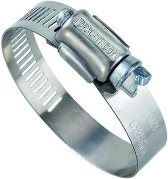 Ideal Tridon 5224051 Stainless Steel Hose Clamp SAE Size 24 – 1/2 in Band Worm Drive Hose Retention Clamp