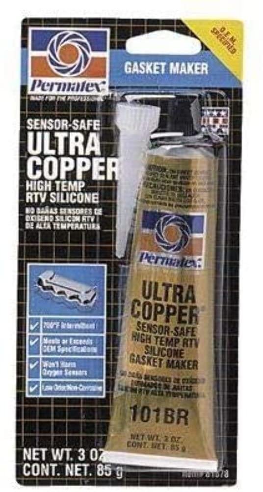 Permatex 81878 Ultra Copper High-Temp RTV Silicone Gasket Maker – 3 oz Tube – Rated to 700°F Intermittent - Image 6