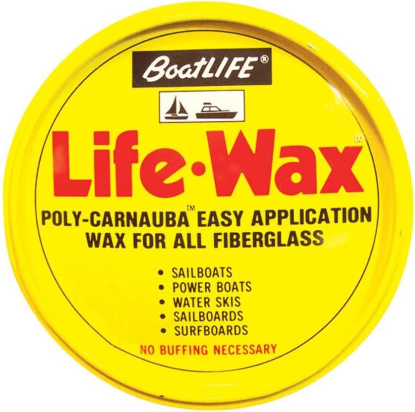 Life Industries 1130 Life Wax – 10 oz Marine Protective Wax for Fiberglass and Gelcoat Surfaces