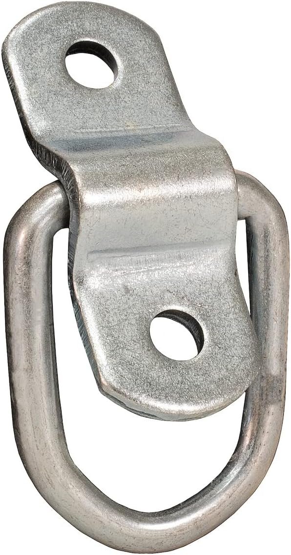 Buyers Products B20PKGD D-Ring Tie Down with Weld-On Bracket – 1/4 Inch Wire Zinc-Plated Cargo Anchor - Image 2