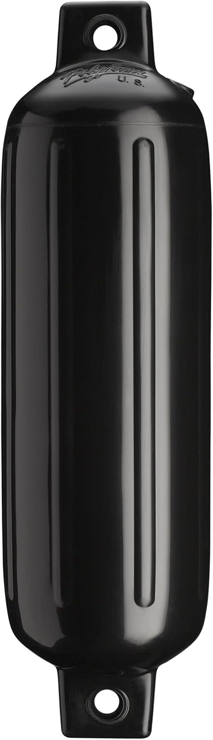 Polyform 73389943 Twin Eye Fender – 5.5in x 19in Marine Fender for Docking, Mooring and Hull Protection