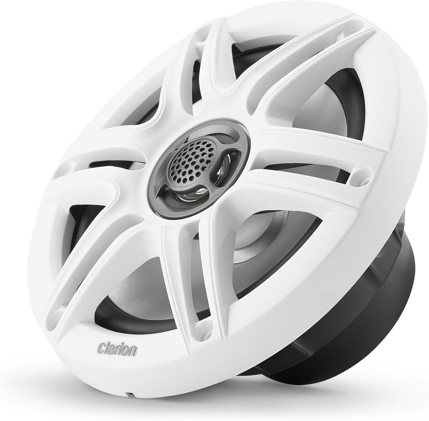 Clarion CMS-651RGB-S 6.5-Inch Marine Coaxial Speakers – 30W RMS, RGB LED Lighting, Silver Sport Grilles - Image 3