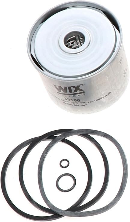 WIX 33166 Heavy Duty Fuel Filter – Diesel Fuel System Protection Filter with Spin-On Commercial Design