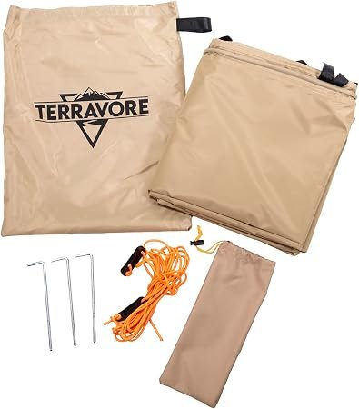 TFX Overland AWN005 Terravore Shade Wall – 98in Awning Side Panel – 420D Oxford Polyester – Fits AWN003 Overland Awning