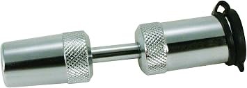 Trimax TC1 Trailer Coupler Lock – 7/8in Span Barbell Design with 1/4in Pin Diameter and Triple Chrome-Plated Steel Finish