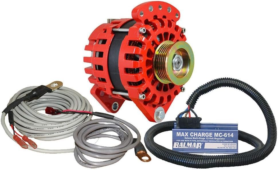 Balmar XT-DF-170-K6-KIT XT Series Charging Kit – 170A 12V Output, Dual-Foot 3.15in Mount, K6 Pulley