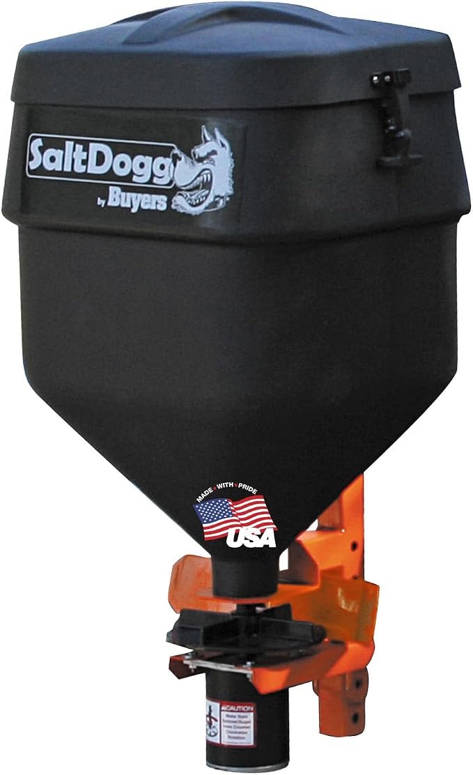 Buyers Products TGSUVPROA Tailgate Spreader – Variable Speed Control Salt Spreader for SUVs and Trucks
