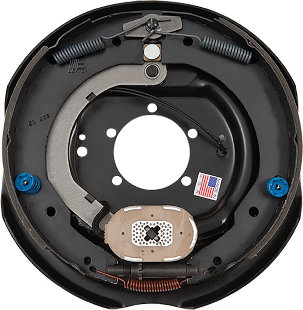 Dexter Axle K23-180-00 Left-Hand Electric Brake Assembly – 12in x 2in for 7000 lb Trailer Axles with 5-Bolt Mount