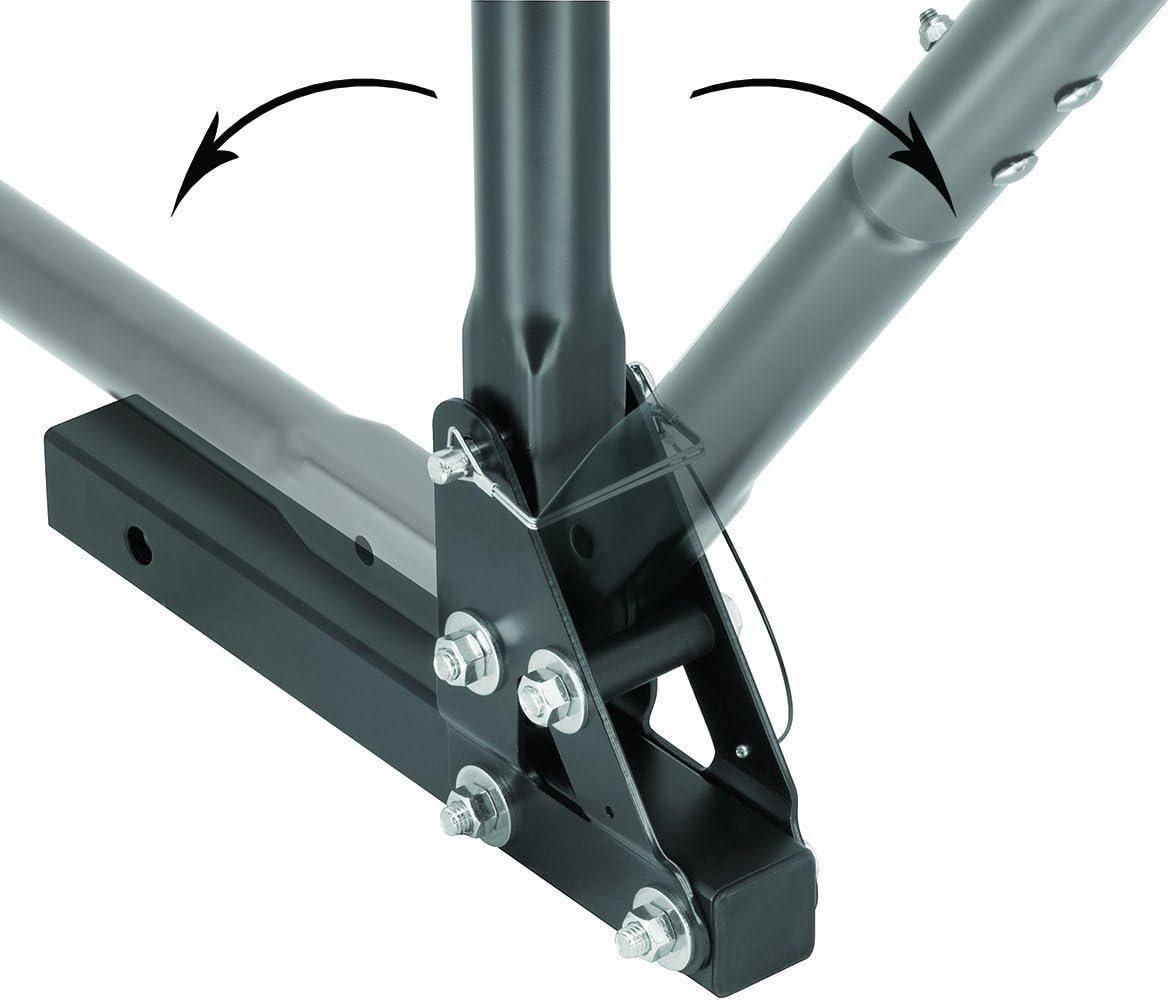 Pro Series 63124 4-Bike Carrier – Hitch Mounted Folding Bicycle Rack with Adjustable Cradles - Image 2