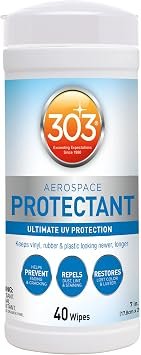 303 Products 30321 Aerospace Protectant Wipes – UV Protection Cleaning Wipes for Vinyl, Plastic, Rubber and Fiberglass Surfaces