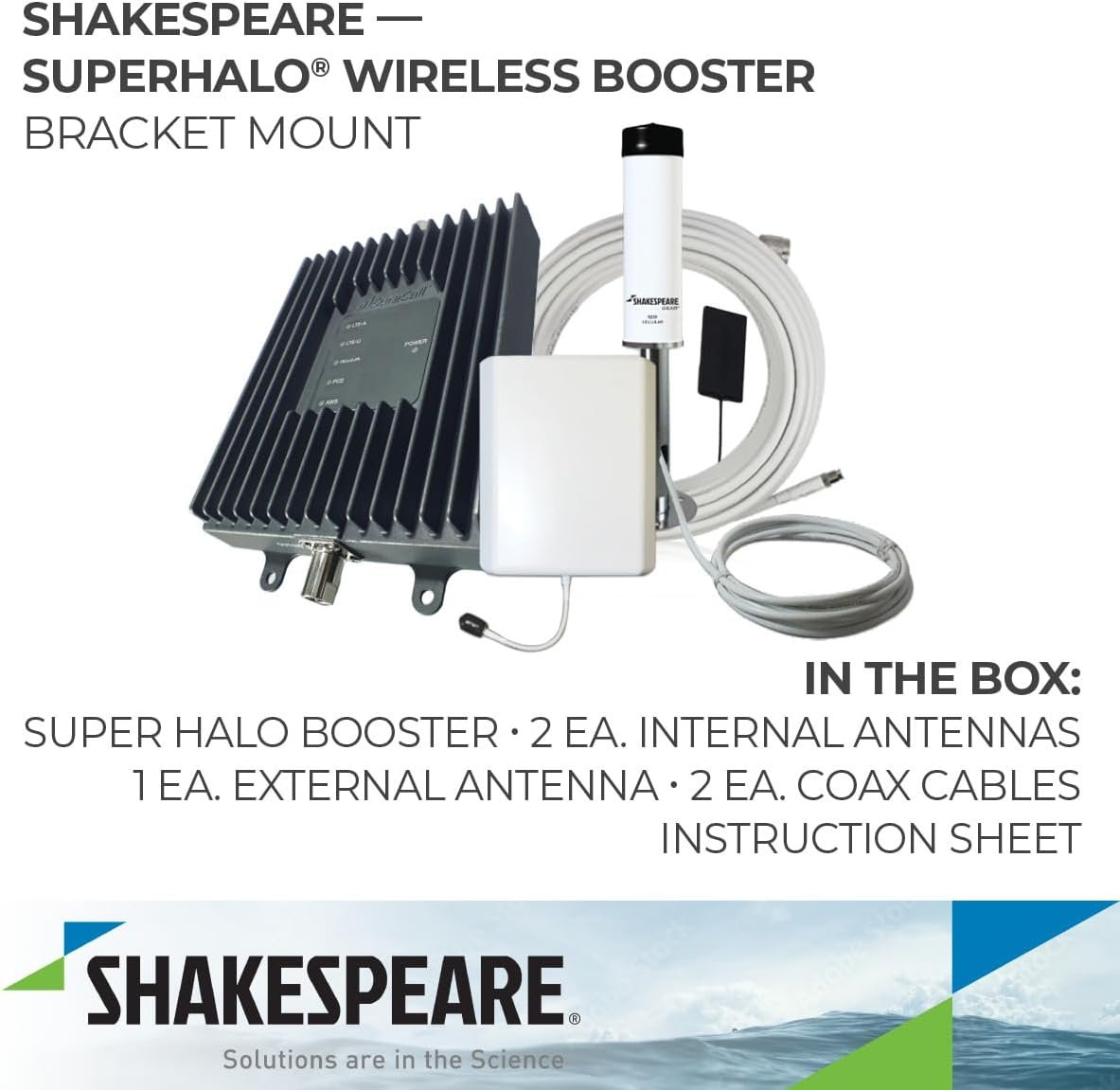 Shakespeare CAVAT10R SuperHalo Cellular Amplifier – Multi-User 2G/3G/4G Signal Booster for Up to 10+ Connected Users - Image 2