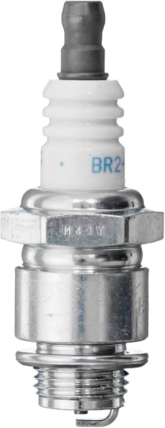 NGK 3841 BR2LM Solid Terminal Spark Plug – Small Engine Plug with Resistor Design and Copper Core Electrode