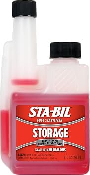 303 Products 22211 STA-BIL Storage Fuel Stabilizer – 8 oz Gasoline Treatment for Seasonal Engine Storage
