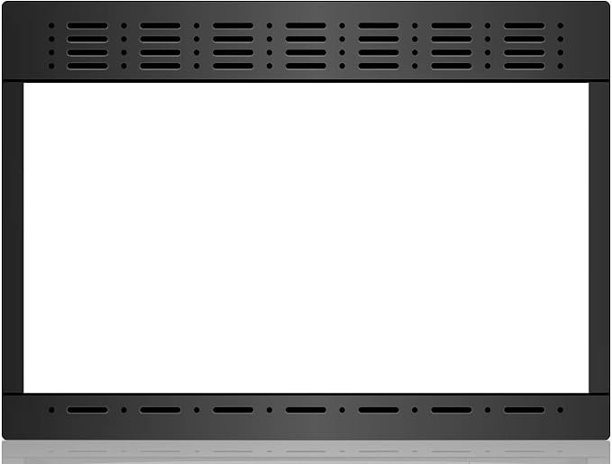 Contoure RV-TRIM9B Microwave Trim Kit – 21.5in x 14.88in Black Stainless Frame for RV-980B Microwave Installation