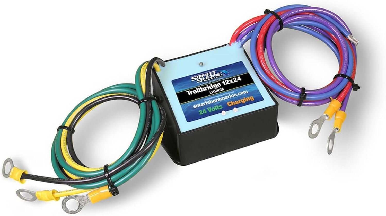 Hypertech 49011 TrollBridge 12 x 24 Lithium Battery Management System – Automatic Charging and Isolation Controller