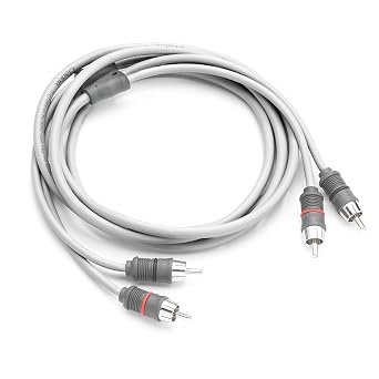 Clarion 92797 2-Channel Marine Audio Interconnect – 6ft Twisted-Pair Cable with Tinned OFC Conductors