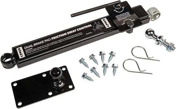Husky Towing 34715 Right-Hand Sway Control Unit – Adjustable Friction Trailer Sway Reduction System
