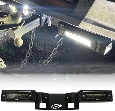 Race Sport Lighting 1500HB19UP LED Hitch Bar – Triple Row Tailgate Light for 2020-2024 Chevy Silverado GMC Sierra 1500