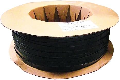 JR Products 10161 Black Vinyl Insert Trim – 1000 ft RV Molding Insert for Exterior Trim Applications
