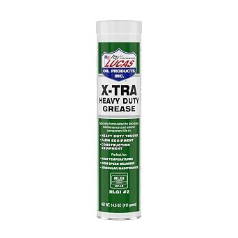 Lucas Oil 10301 X-Tra Heavy Duty Grease – NLGI No. 2 Lithium Complex Formula, 14 oz Cartridge, Case of 30