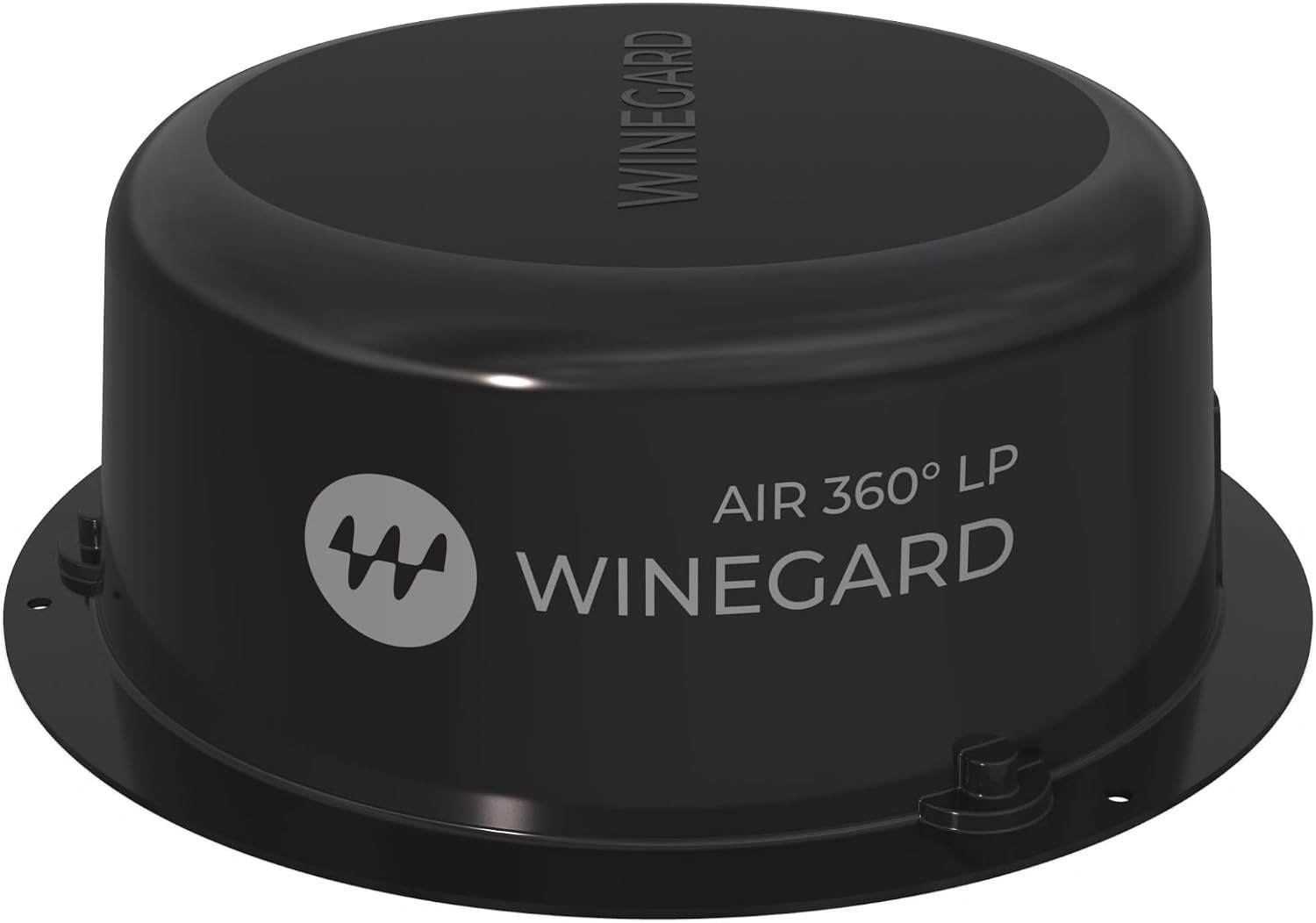 Winegard A3-LPB1 Air 360 LP RV TV Antenna – Omni-Directional HDTV/FM Reception, 45+ Mile Range, Low-Profile Black Housing