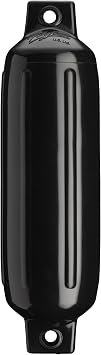 Polyform 6198906 Twin Eye Fender – 4.5in x 15.5in Marine Boat Fender for Docking and Mooring Protection