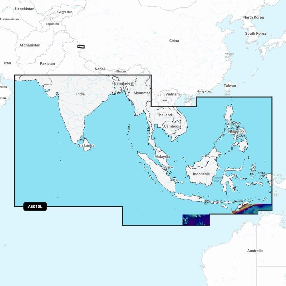 Garmin 010-C1213-00 Navionics Vision+ NVAE010L Marine Charts – Indian Ocean & South China Sea Coverage – microSD/SD Card
