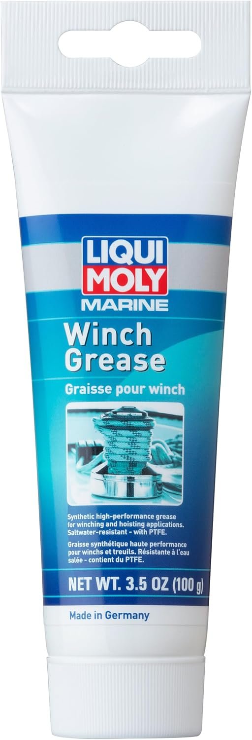 Liqui Moly 20524 Marine Winch Grease – Water-Resistant Synthetic Lubricant for Sailboat Winches and Marine Hardware