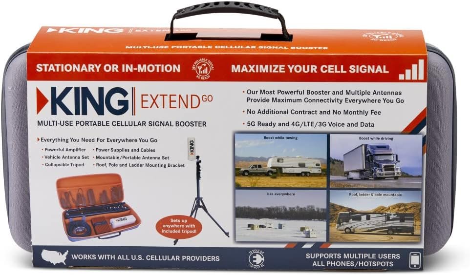 KING KX3000 ExtendGo Portable Cellular Booster – Mobile Signal Enhancement System for RVs, Vehicles and Remote Travel - Image 7