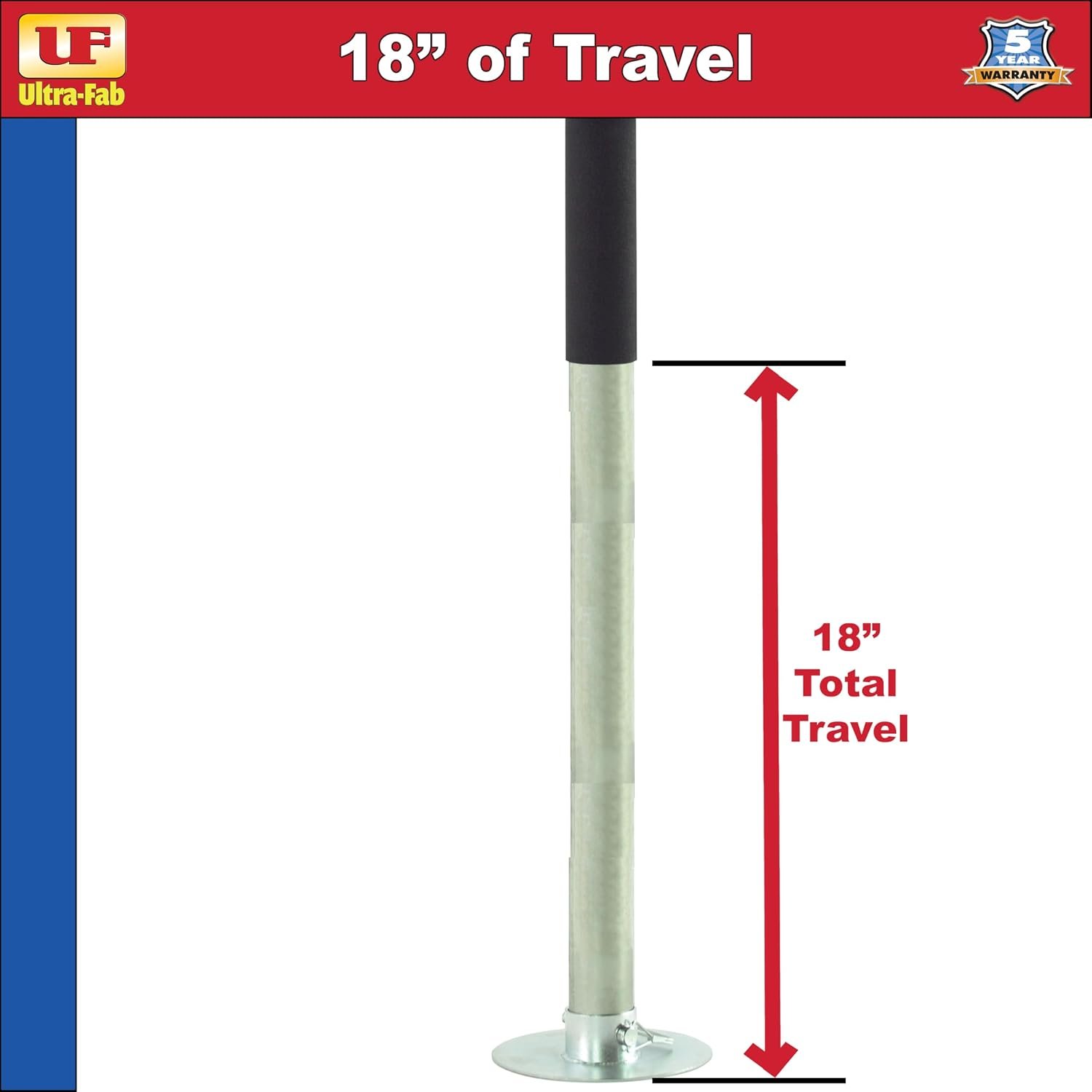 Ultra-Fab 38944017 Electric Tongue Jack – 3,500 lb Lift Capacity with Powered Trailer Jack Operation - Image 4