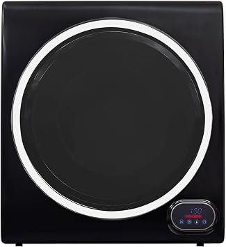 Pinnacle 21852B Digital Compact Short Dryer – 13 lb Capacity, Electronic Controls, Stainless Drum, Black Finish