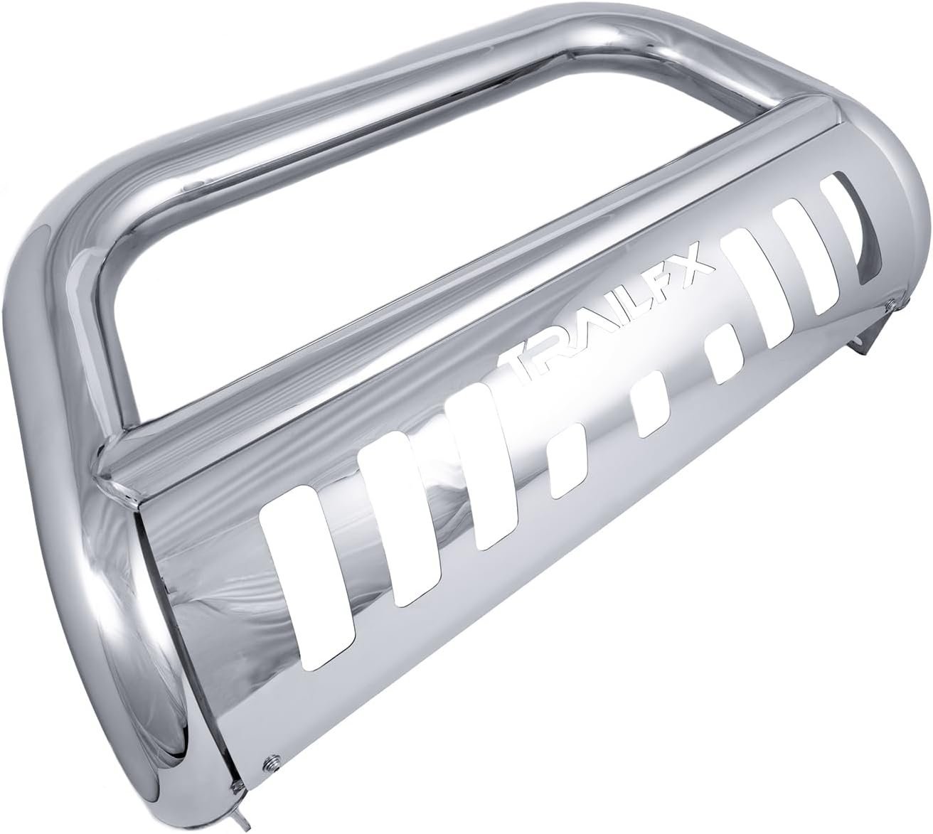 TrailFX B0045S Bull Bar – 3in Polished Stainless Steel Round Tube – Fits 2024-2025 Toyota Tacoma with Light Mount Provisions - Image 2