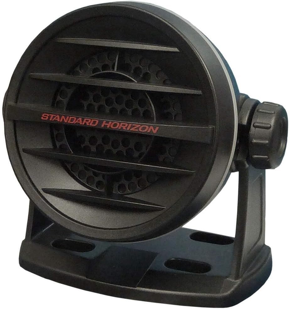 Standard Horizon MLS-410SP-B External VHF Speaker – Black Marine Communication Speaker with 10W Audio Output and Weather-Resistant Housing