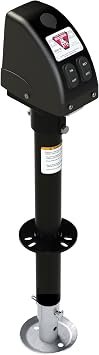 Bulldog 500188 Power Trailer Jack – 3500 lb Electric A-Frame Jack with White Weatherproof Housing