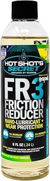 Hot Shot’s Secret HSSFR308Z FR3 Friction Reducer Engine Oil Additive – 8 oz Synthetic Formula for Gas and Diesel Engines