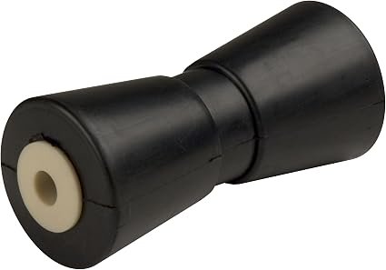 C.E. Smith 29502 Keel Roller – 8in Black Rubber Boat Trailer Roller with 5/8in Shaft Capacity for Hull Protection