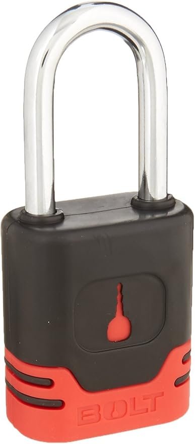 BOLT 7018520 Chrysler Padlock – 2in Chrome-Plated Hardened Steel Shackle – Programs to Chrysler, Dodge & Jeep Keys