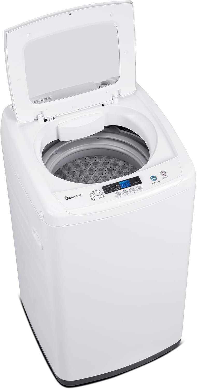Magic Chef MCSTCW09W2 Top Load Washer – 0.9 Cu Ft Portable Washing Machine – Compact White Laundry Appliance - Image 3