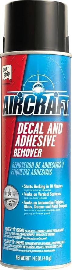 Goof Off Aircraft Decal & Adhesive Remover EAD909 – 1 Gallon Professional Formula for Vinyl and Graphic Removal