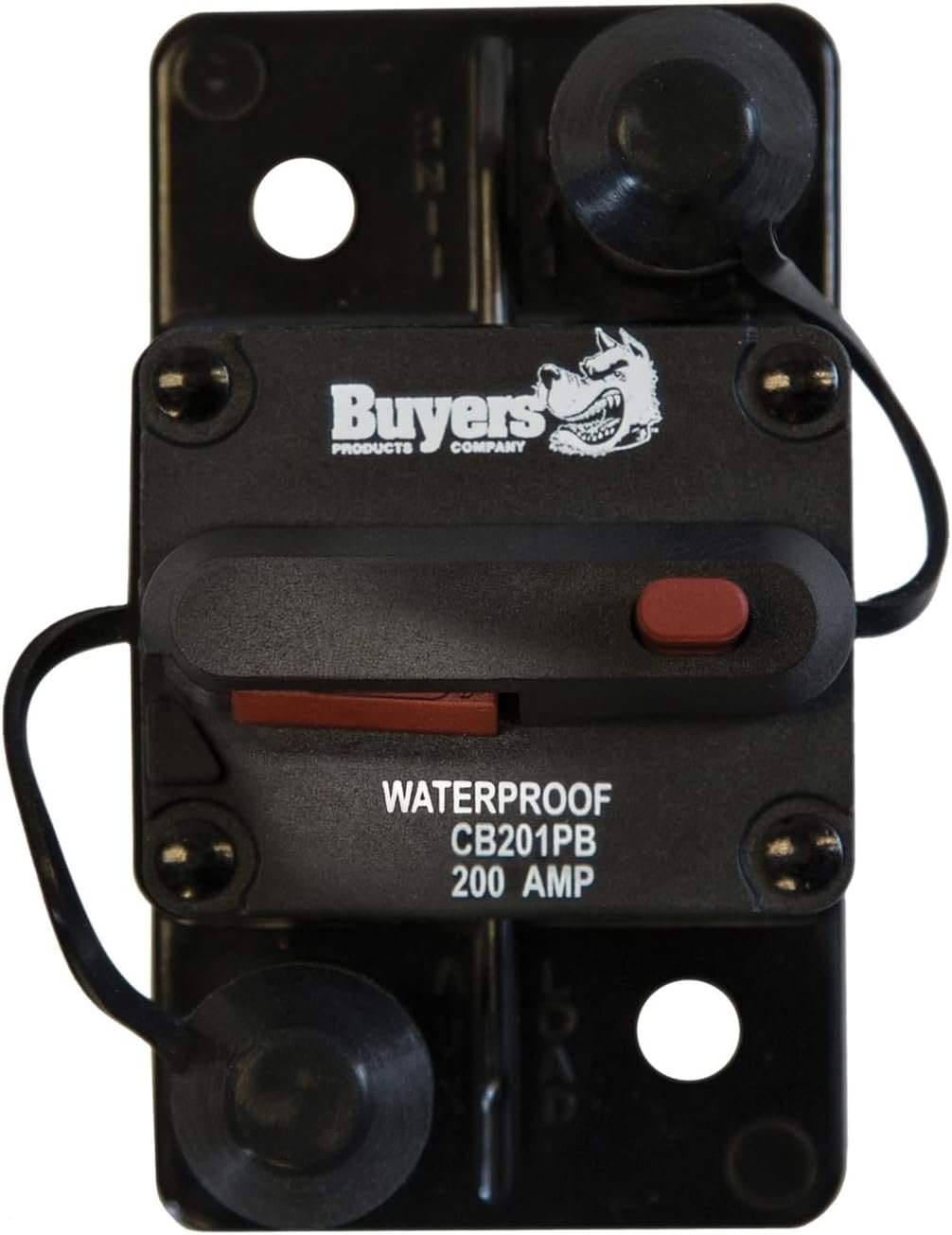 Buyers Products CB201PB Push-to-Trip Circuit Breaker – 200 Amp Manual Reset Surface Mount Electrical Protection - Image 2