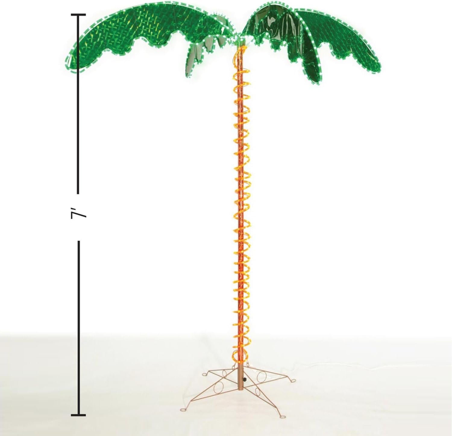 Faulkner 20522 7ft LED Palm Tree Yard Light – 120V Outdoor Decorative Light with Illuminated Tropical Design - Image 4