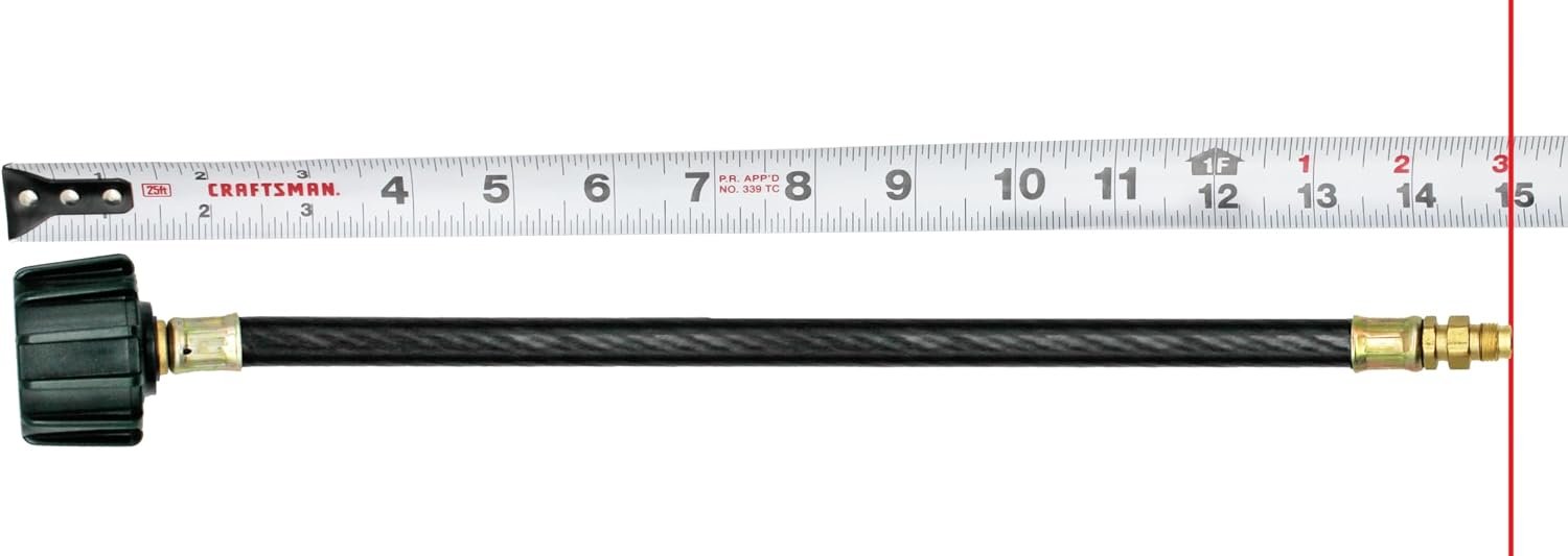 Flame King E15INPT Propane Pigtail Hose – 15in Type 1 to POL Bulk Tank Connector for LP Gas Systems - Image 5