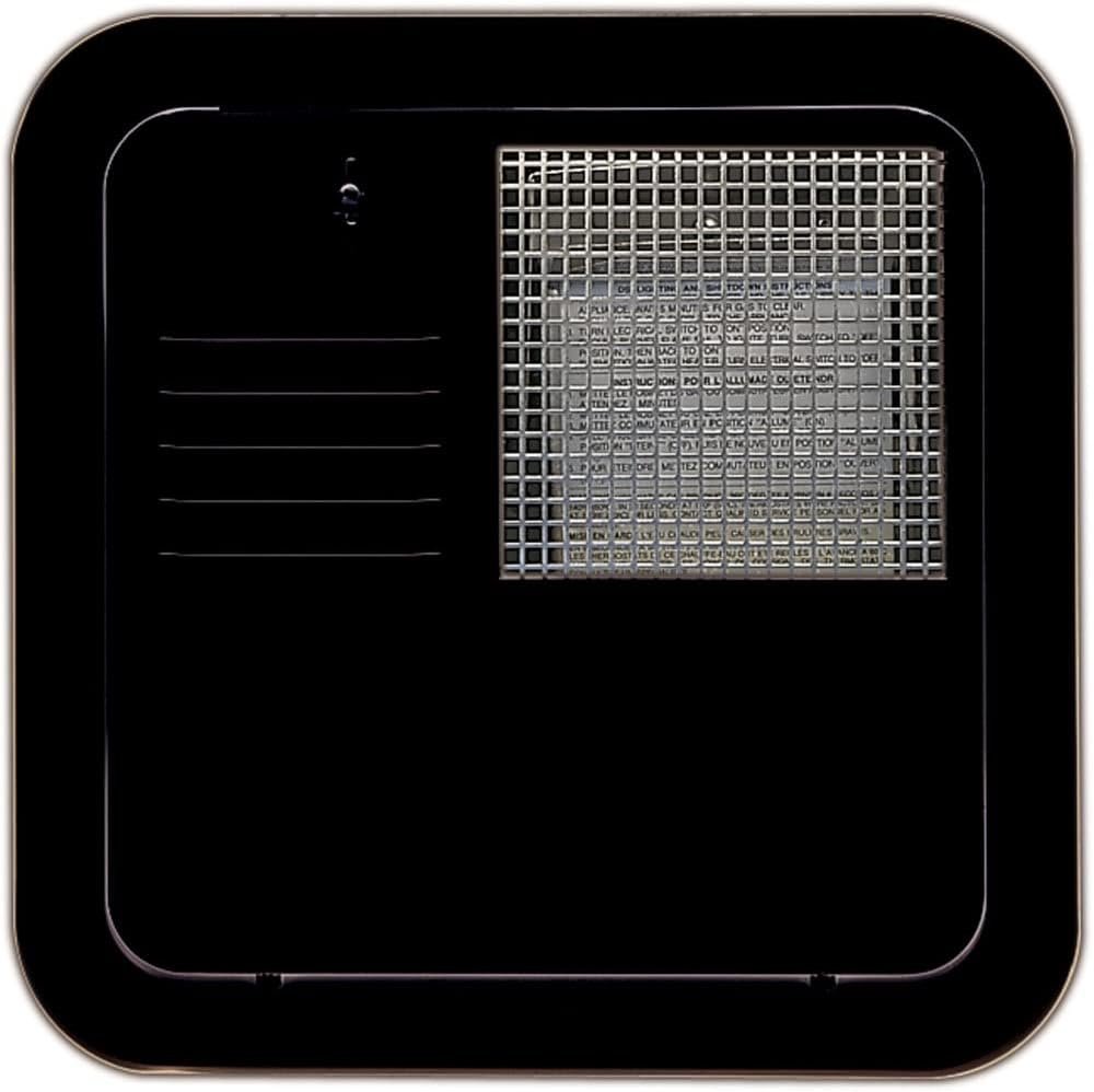 Suburban 6255AEB Water Heater Access Door – Black Flush-Mount Door for 6 Gallon RV Water Heater Systems