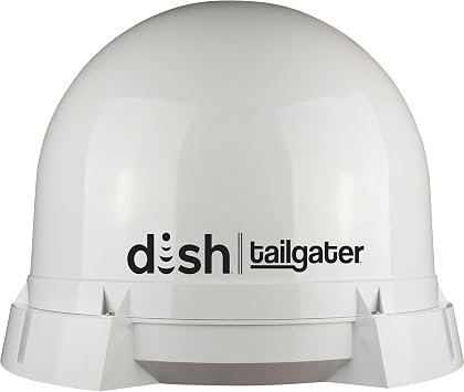 KING DT4400 Tailgater Portable Satellite TV Antenna – Automatic DISH HD Reception, 8 lb Portable Design, Roof-Mount Ready